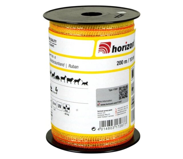 Tape Ø 0.15mm /200m yellow and orange FARMER T10 HORIZONT