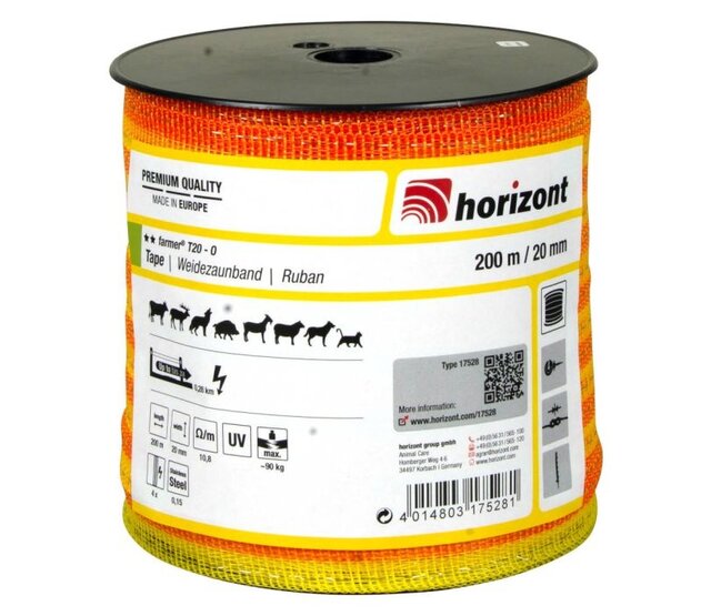 Band Ø 0,15mm /200m geel en oranje FARMER T20 HORIZONT