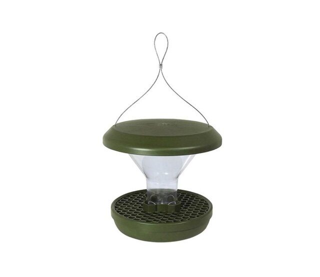 Mangeoire pour oiseaux anti-nuisibles verte SMART BIRDS SWISSINNO