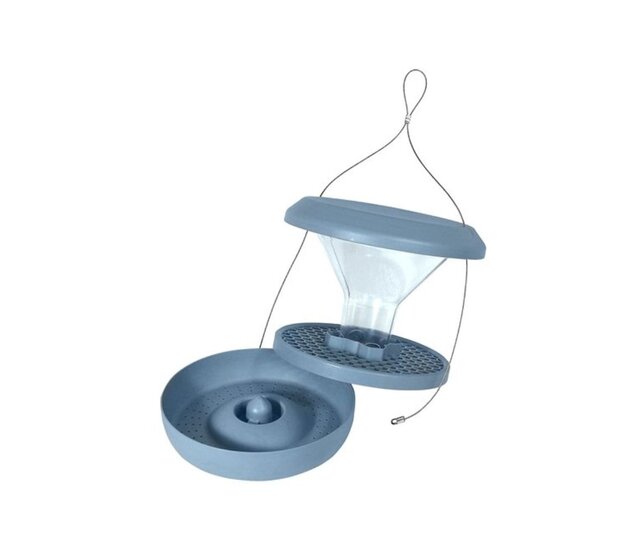 Mangeoire pour oiseaux anti-nuisibles bleue SMART BIRDS SWISSINNO