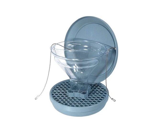 Mangeoire pour oiseaux anti-nuisibles bleue SMART BIRDS SWISSINNO