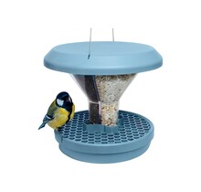 Mangeoire pour oiseaux anti-nuisibles bleue SMART BIRDS SWISSINNO