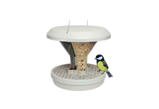 Grey bird feeder SMART BIRDS SWISSINNO