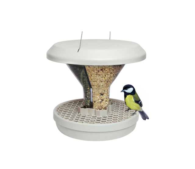 Grijs ongediertebestendig voederhuisje SMART BIRDS SWISSINNO Grijs ongediertebestendig voederhuisje SMART BIRDS SWISSINNO