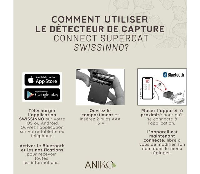 Détecteur de capture Connect Supercat SWISSINNO
