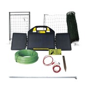 Mobile poultry fencing kit with 50m net and solar panels Mobile poultry fencing kit with 50m net and solar panels