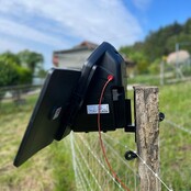 Kit de clôture mobile pour volailles filet 50m poste solaire Kit de clôture mobile pour volailles filet 50m poste solaire
