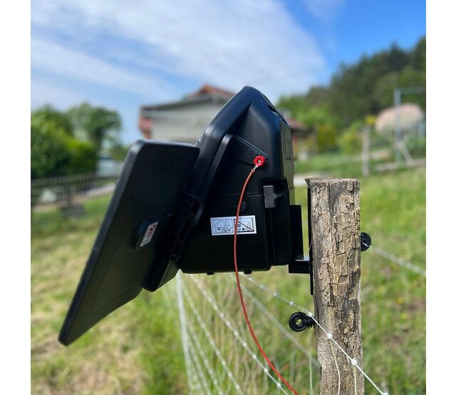 Kit de clôture mobile pour volailles filet 50m poste solaire Kit de clôture mobile pour volailles filet 50m poste solaire