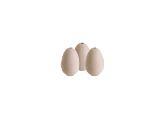 3 oeufs factices en céramique pour poule CHICK'A