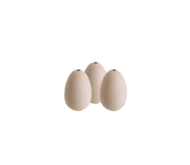 3 ceramic dummy eggs for CHICK'A hen