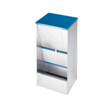 Galvanised sheet metal hopper feeder 10L for dogs COPELE