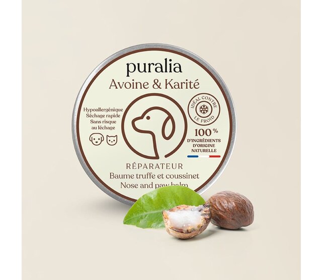 Baume truffe et coussinets pour chiens et chats 50 ml PURALIA Baume truffe et coussinets pour chiens et chats 50 ml PURALIA