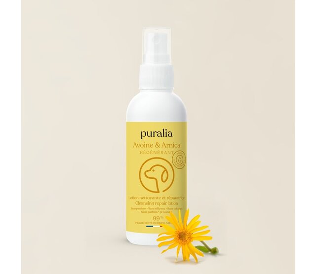 Lotion nettoyante et réparatrice pour chiens et chats 150 ml PURALIA Lotion nettoyante et réparatrice pour chiens et chats 150 ml PURALIA