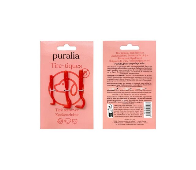 3 Tire-tiques pour chiens et chats PURALIA 3 Tire-tiques pour chiens et chats PURALIA