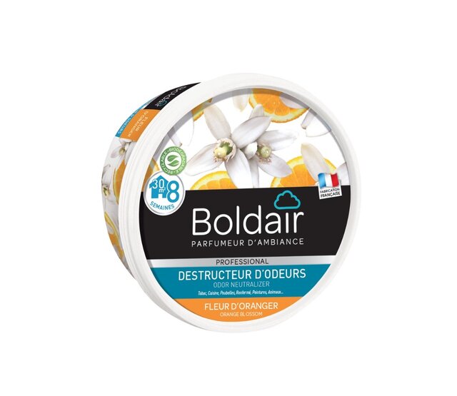 Oranjebloesemgeurvernietiger 300 g BOLDAIR Oranjebloesemgeurvernietiger 300 g BOLDAIR