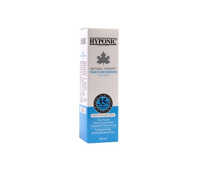 Nettoyant naturel anti-larmes pour chiens et chats 120 ml HYPONIC Nettoyant naturel anti-larmes pour chiens et chats 120 ml HYPONIC