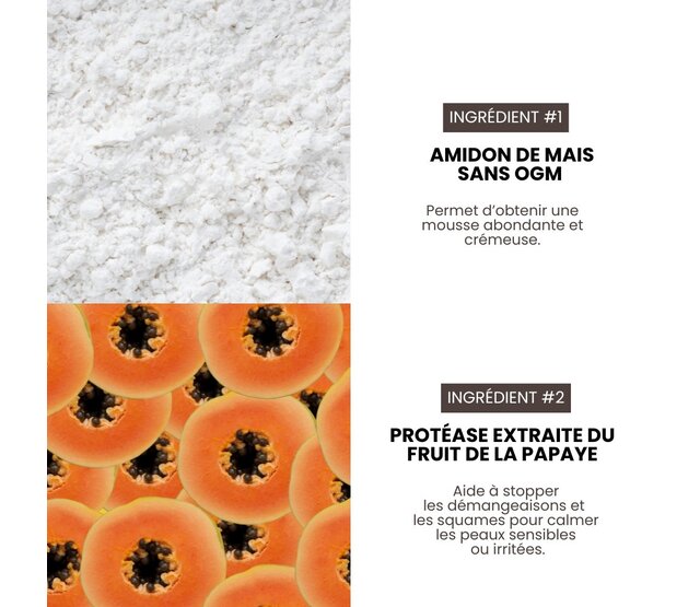 Shampoing exfoliant doux naturel en poudre pour chiens et chats 12 x 2g  HYPONIC Shampoing exfoliant doux naturel en poudre pour chiens et chats 12 x 2g  HYPONIC