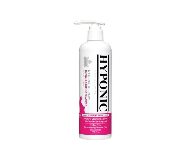 Natural and hypoallergenic shampoo for cats 300 ml HYPONIC Natural and hypoallergenic shampoo for cats 300 ml HYPONIC