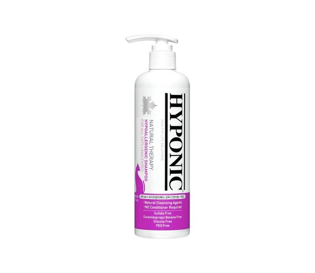 Natural and hypoallergenic fragrance-free shampoo for cats 300 ml HYPONIC Natural and hypoallergenic fragrance-free shampoo for cats 300 ml HYPONIC