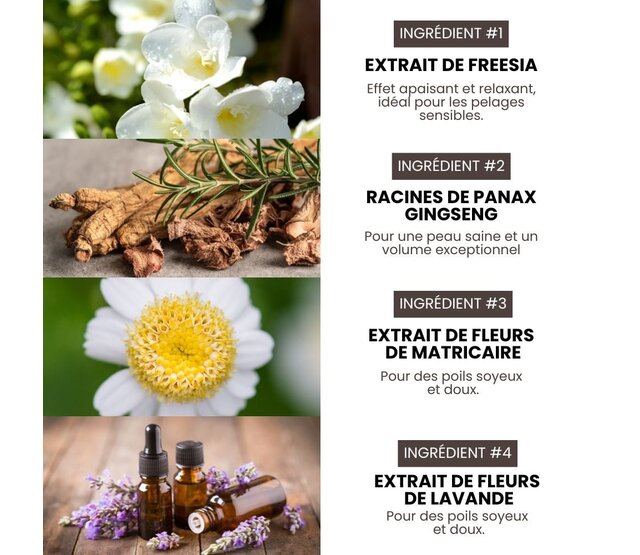 Natural and hypoallergenic volume shampoo for dogs 1,5 L HYPONIC