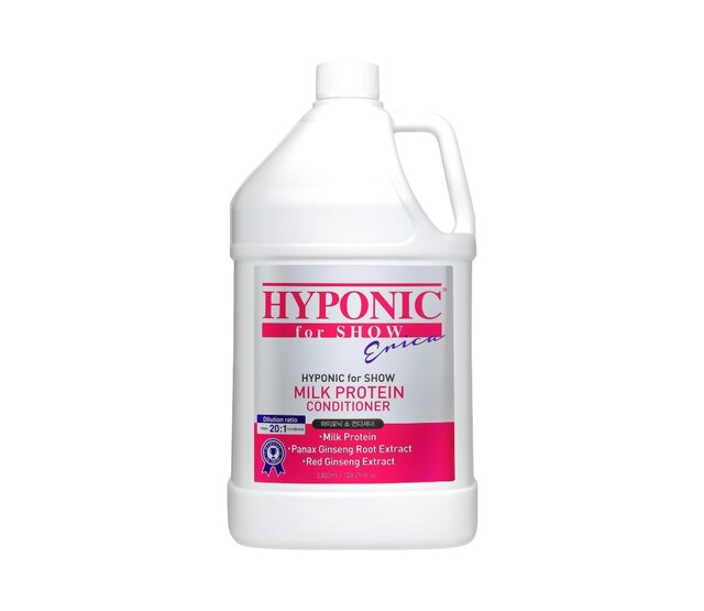 Professionele reinigings- en volumeconditioner voor showhonden 3,8 L HYPONIC Professionele reinigings- en volumeconditioner voor showhonden 3,8 L HYPONIC
