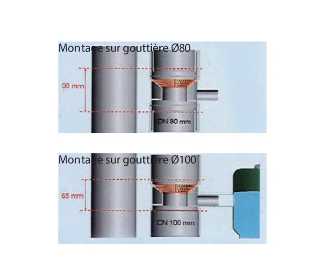 Beige gutter collector for water recovery EMP ROTOMOULAGE Beige gutter collector for water recovery EMP ROTOMOULAGE
