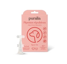 5 pipettes répulsives Spot-on  pour chiens et chats 1 ml PURALIA