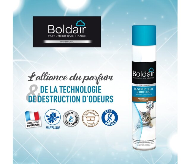 Destructeur d'odeurs animales 500 ml BOLDAIR Destructeur d'odeurs animales 500 ml BOLDAIR