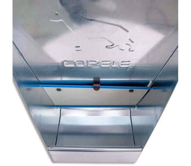 Galvanised sheet metal hopper feeder 10L for dogs COPELE