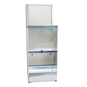 Galvanised sheet metal hopper feeder 10L for dogs COPELE