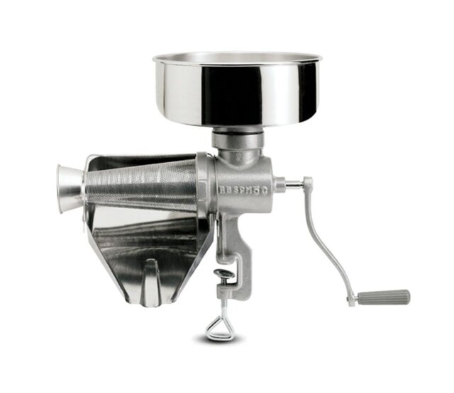 Handmatige tomatenpers n°5 in roestvrij staal REBER Handmatige tomatenpers n°5 in roestvrij staal REBER