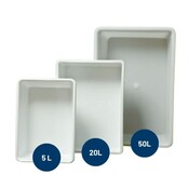 Professional rectangular plastic food container 5L