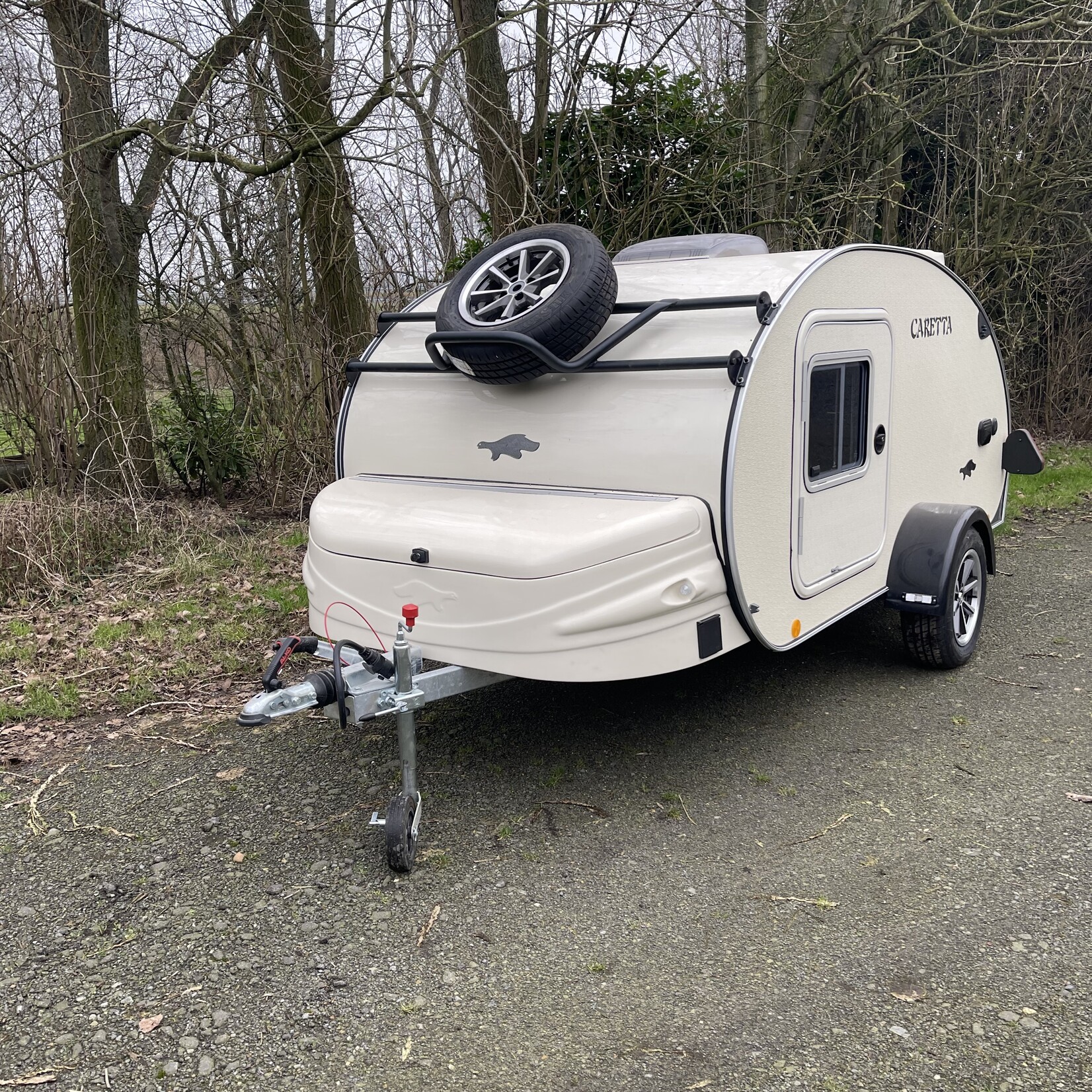 Caretta Caravan Caretta 1500 Champagnekleur Stockcaravan