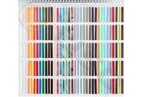 Hele Hulsjes model Liso / Hulzengordijn