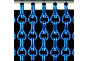 Kettinggordijn Aluminium Liso ® Donkerblauw ✔ Op maat gemaakt