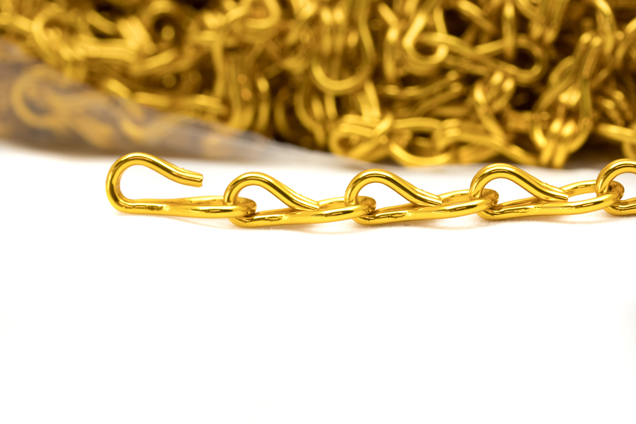 Kettinggordijn Aluminium Liso ® Geel / Goud ✔ Op maat gemaakt - Prijs per m²