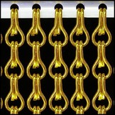 Kettinggordijn Aluminium Liso ® Geel / Goud ✔ Op maat gemaakt - Prijs per m²