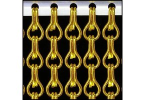 Kettinggordijn Aluminium Liso ® Geel / Goud ✔ Op maat gemaakt