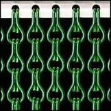 Kettinggordijn Aluminium Liso ® Donkergroen ✔ Op maat gemaakt - Prijs per m²