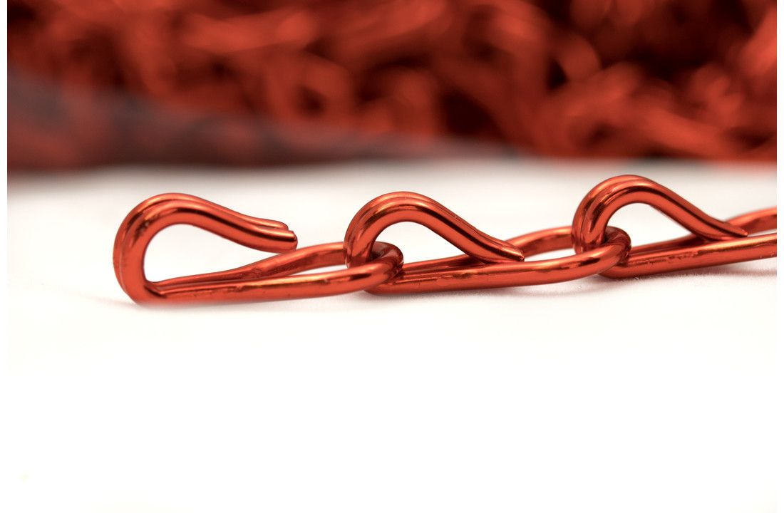 Kettinggordijn Aluminium Liso ® Rood ✔ Op maat gemaakt - Prijs per m²