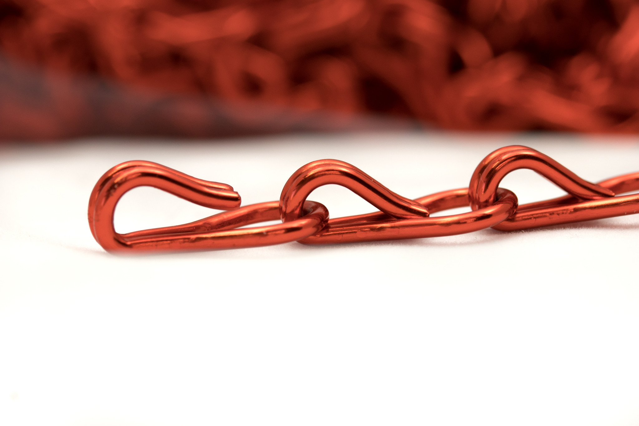 Kettinggordijn Aluminium Liso ® Rood ✔ Op maat gemaakt - Prijs per m²