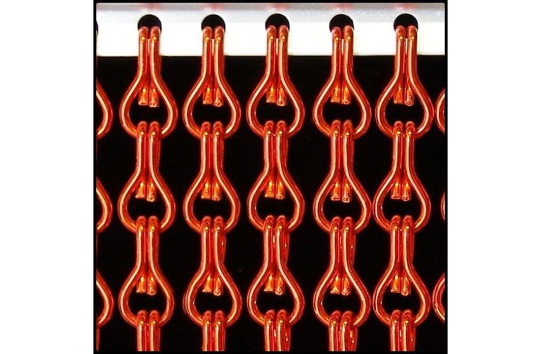 Kettinggordijn Aluminium Liso ® Rood ✔ Op maat gemaakt - Prijs per m²