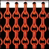 Kettinggordijn Aluminium Liso ® Rood ✔ Op maat gemaakt - Prijs per m²