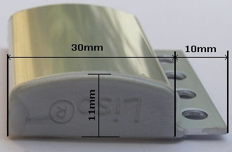 Kettinggordijn Aluminium Liso ® Brons ✔ Op maat gemaakt - Prijs per m²