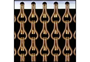 Kettinggordijn Aluminium Liso ® Brons ✔ Op maat gemaakt