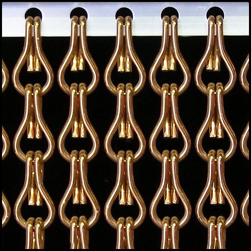 Kettinggordijn Aluminium Liso ® Brons ✔ Op maat gemaakt - Prijs per m²