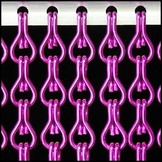 Kettinggordijn Aluminium Liso ® Paars ✔ Op maat gemaakt - Prijs per m²