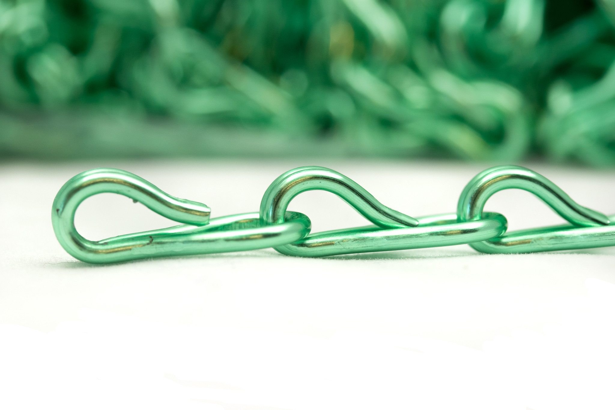 Kettinggordijn Aluminium Liso ® Lichtgroen ✔ Op maat gemaakt - Prijs per m²