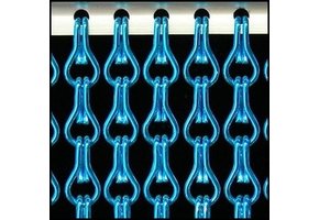 Kettinggordijn Aluminium Liso ® Lichtblauw ✔ Op maat gemaakt