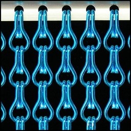 Kettinggordijn Aluminium Liso ® Lichtblauw ✔ Op maat gemaakt - Prijs per m²